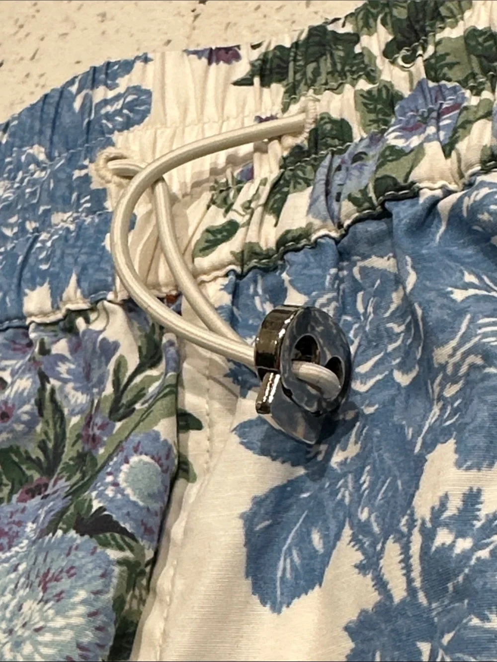 Clare V Blue and Green Floral Mini Skirt - Picture 6 of 9
